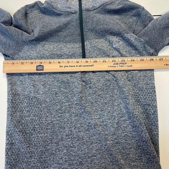 Nike Women's Dri-Fit Quarter Zip Pullover Blue Running Top Size Medium - Picture 10 of 11